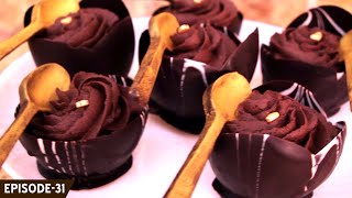 Learn how to make beautiful Chocolate Tulips and to make chocolate mousse to fill them [upl. by Lobell83]