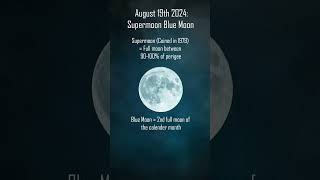 What Is A Supermoon Blue Moon supermoon2024 [upl. by Aryk]