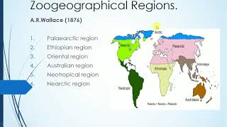 zoogeographical regions [upl. by Lumbard]