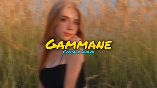 Gammane  Slowed  Reverb   ගම්මානේ  Costa x Duava  Costa  Gammane Lyrics Video [upl. by Kcaj364]