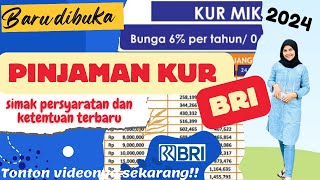 Persyaratan KUR BRI 2024 terbarucek suku bunga terbaru [upl. by Gatian375]