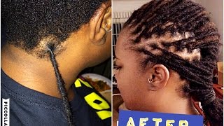 ATTACHING HANDMADE PERMANENT LOCS EXTENSIONS  HOW I DO IT part 2 [upl. by Llertak979]