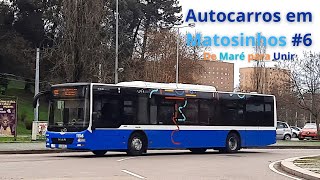 Autocarros em Matosinhos 6  Transição da Maré para a Unir [upl. by Ahsekam]