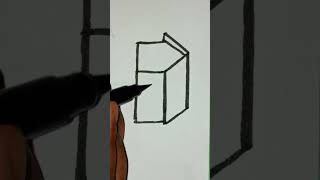 How to draw a house shorts drawing [upl. by Druci]