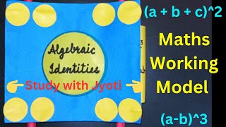 🤫Algebraic Identities Working Model  Maths Working Model Math Project Model  Maths Tlm [upl. by Nedry]