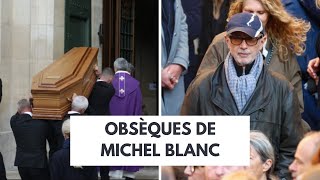 Thierry Lhermitte se cache aux Obsèques de Michel Blanc personne Ne l’a reconnu  😮 [upl. by Corella]