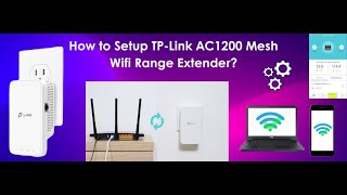 How to Setup TPLink AC1200 Mesh WiFi Range Extender  StepbyStep Guide [upl. by Gregrory]