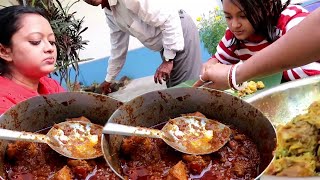 Nice Home Picnic  We Had A Nice Lunch Together  Chicken  Fish Fry  Fish Kalia  Chutney  Papad [upl. by Seibold186]