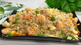 Easy Chinese Shrimp Fried Rice Recipe In Under 30 Minutes  Better Than Take Out [upl. by Anuahsar858]