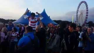 Crowd cheering at Japanese win over SA in RWC2015 [upl. by Trub]