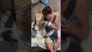 Cuidando da Panpan fazendo nebulização 🥰😍🐶 [upl. by Froh]