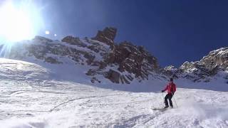 2016 Couloir de la Table dOrientation Val dIsère [upl. by Nwahsar]