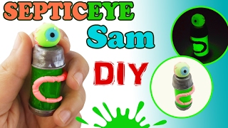 DIY MINIATURE JACKSEPTICEYE SAM Polymer Clay amp Resina Tutorial How to make septicart inktober [upl. by Curren]