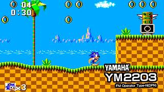 Sonic 1  Green Hill Zone YM2203 Remix [upl. by Eiliah]