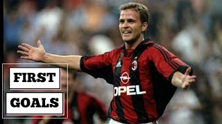 Oliver Bierhoff  first goal for AC MILAN in SERIE A 19981999 ACMILAN GOALS viral [upl. by Hacker]