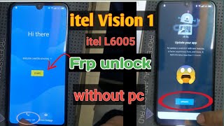 Itel Vision 1 Frp Bypass  Itel L6005✔️ Frp Google Account Remove✅New Video 2024 [upl. by Ahter]