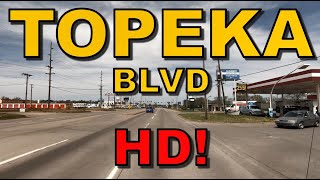 Topeka Blvd Driving Tour  Topeka Kansas [upl. by Girovard]