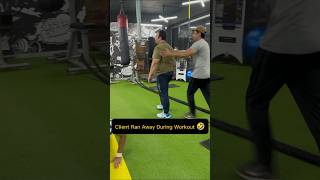 Client Ran Away During Workout 🤣fitness exercise gym motivation gymexercises viralshort [upl. by Nuhsed582]