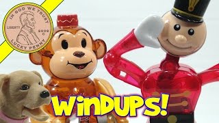 Large Z WindUps Mortimer Monkey Rogan Robot amp Christopher Soldier [upl. by Dlonyar]