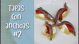 Tapas pinchos aperitivos con anchoas 2 [upl. by Stag]