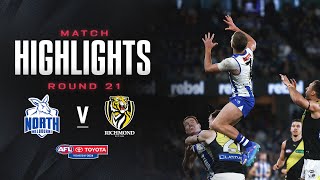 North Melbourne v Richmond Highlights  Round 21 2024  AFL [upl. by Guendolen362]