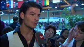 Stéphane Lambiel 2009 Nebelhorn Trophy highlights [upl. by Euqinahc]