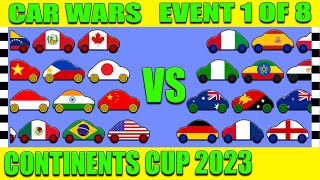 Car Wars  Continents Cup 2023  Event 1 of 8 [upl. by Lledrac455]