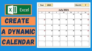 Create a Calendar in Excel  Tutorial [upl. by Dotty]