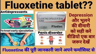 Fluoxetine tablets ip 10 mg20mg usesside effects and all details in hindi [upl. by Ralli]