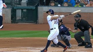 MINHOU Altuve homers plates three on three hits [upl. by Manolo933]