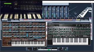 Roland D20 track with Abakos and System8 VSTi [upl. by Ramal]