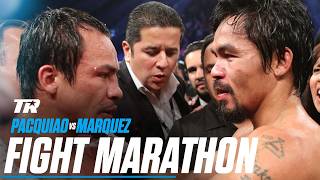 One Of Boxings Best Rivalries In History  Pacquiao Vs Marquez FIGHT MARATHON [upl. by Ekle]