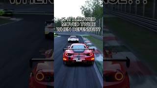 IS IT ALLOWED TO MOVE TWICE WHEN DEFENSE assettocorsacompetizione lfm simracing gaming gt3 [upl. by Letram]