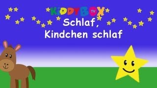 Schlaf Kindlein schlaf  Kinderlieder zum Mitsingen  KIDDYBOXTV [upl. by Arraic]