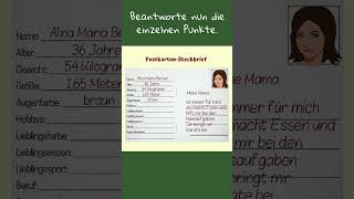 Steckbrief schreiben ✅ auf einer Postkarte [upl. by Quinn270]