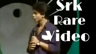 Shahrukh Khan  SRK  hosting a Doordarshan show old rare video  Kumar Sanu [upl. by Atiuqahc]