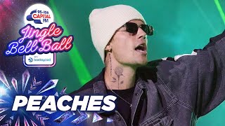 Justin Bieber  Peaches Live at Capitals Jingle Bell Ball 2021  Capital [upl. by Nealson702]