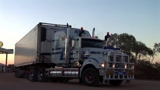 Australian Road Trains  Cadney Park amp Alice Springs [upl. by Radley477]