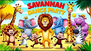 Savannah Dance Party  Fun Animal Song for Kids [upl. by Auqinot]