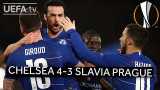 CHELSEA 43 SLAVIA PRAHA UEL HIGHLIGHTS [upl. by Anahsor]