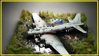 Diorama building DIY Salvaging B17 Swamp Ghost [upl. by Tamsky118]