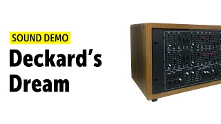 Deckards Dream Polyphonic Synthesizer Sound Demo no talking [upl. by Eyeleen]