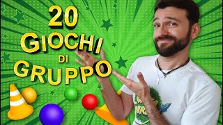 20 Giochi di Gruppo per Bambini da fare in Casa ed in Giardino [upl. by Trant743]