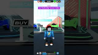 Car Dealership Tycoon Codes  Codes for Roblox Car Dealership Tycoon  CDT [upl. by Naujahs]