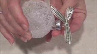 Epsom Salt Ornament Tutorial  Epsom salts can turn powdery over time  see description [upl. by Aciretnahs971]