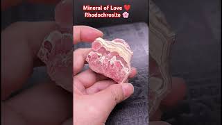 Mineral of Love ❤️ Rhodochrosite 🌸／紅紋石 ／菱錳礦 [upl. by Inaj]