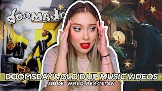 deep lyrics amp deepfakes 🙏🏻💛🔥 doomsday with cordae amp glod up  juice wrld music video reaction [upl. by Enelrahs879]