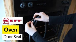 How to replace an oven door seal on a Neff cooker [upl. by Anaicilef19]