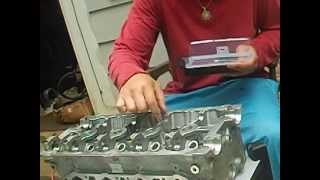 Repair Aluminum Cylinder Head threads with helicoil kit Part 1 [upl. by Nilyarg]