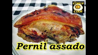 Pernil recheado assado aprenda fazer a salmoura para tempero [upl. by Missak722]